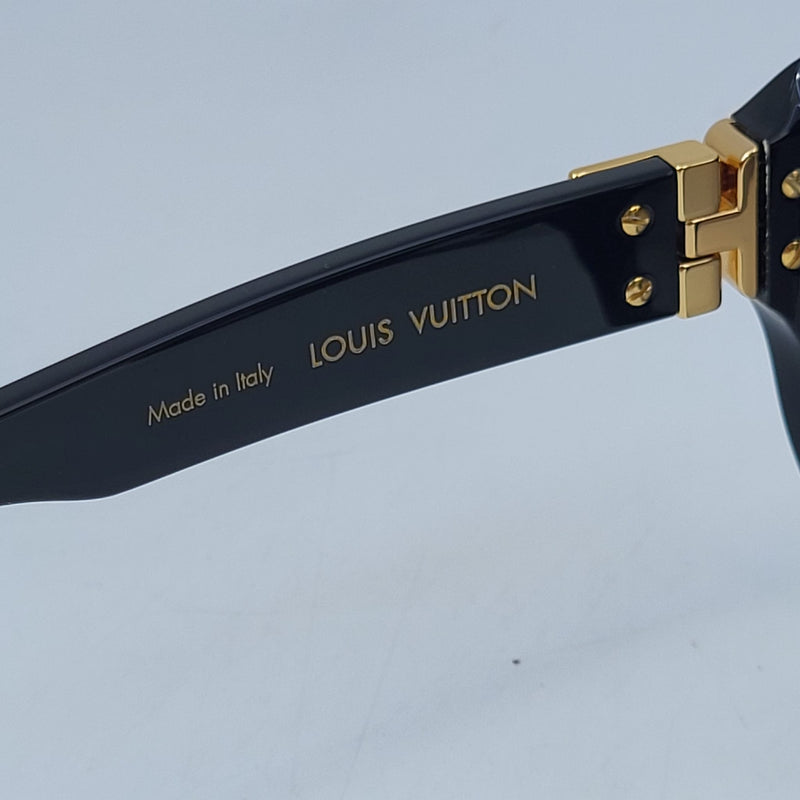 Louis Vuitton Z1217E 93L 53[]23 145 Black Gold Grey Lens