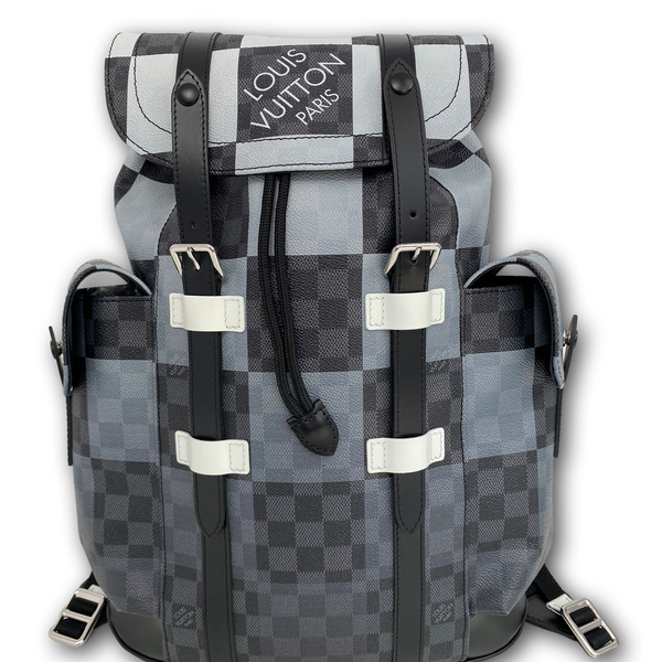 LV LV Unisex Christopher PM Backpack Damier Graphite Coated Canvas in 2023