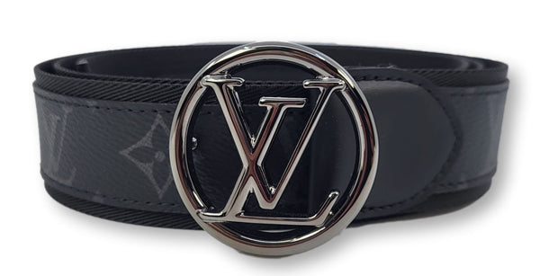 Louis Vuitton Blue Marine Epi Leather LV Initials Belt 90CM Louis
