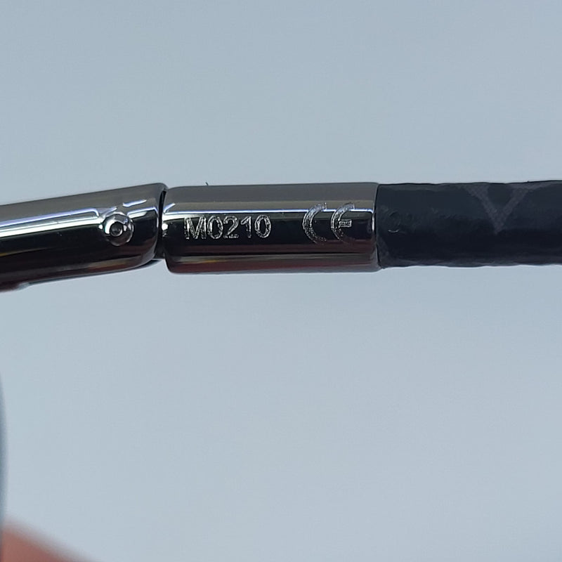 Louis Vuitton Clockwise Canvas Sunglasses Gun Metal & Canvas. Size E