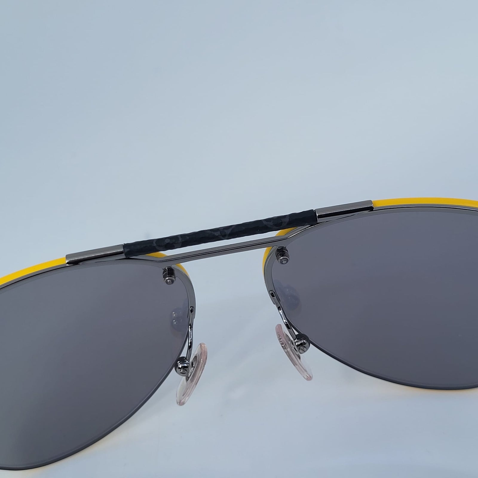 Louis Vuitton Clockwise Monogram Lens Side Temple Logo Teardrop Sunglasses Gold Authentic Louis Vuitton Gold Monogram Clockwise Sunglasses  main image 3