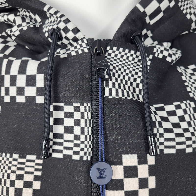 Louis Vuitton Damier Graphite Zip Up Hoodie Sweater