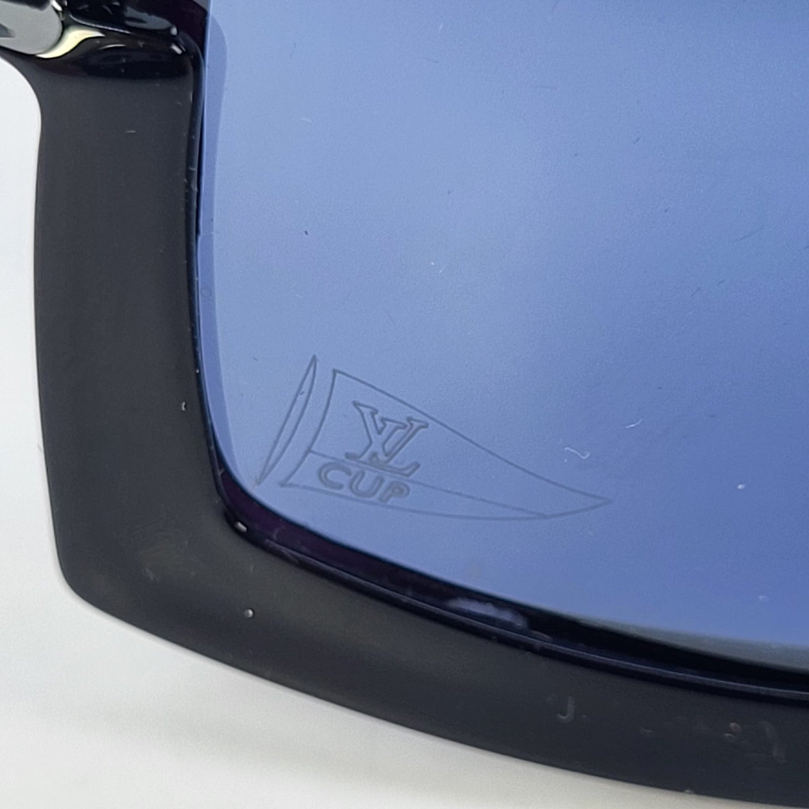 Louis Vuitton Men's Black & Blue Louis Vuitton Cup Sunglasses