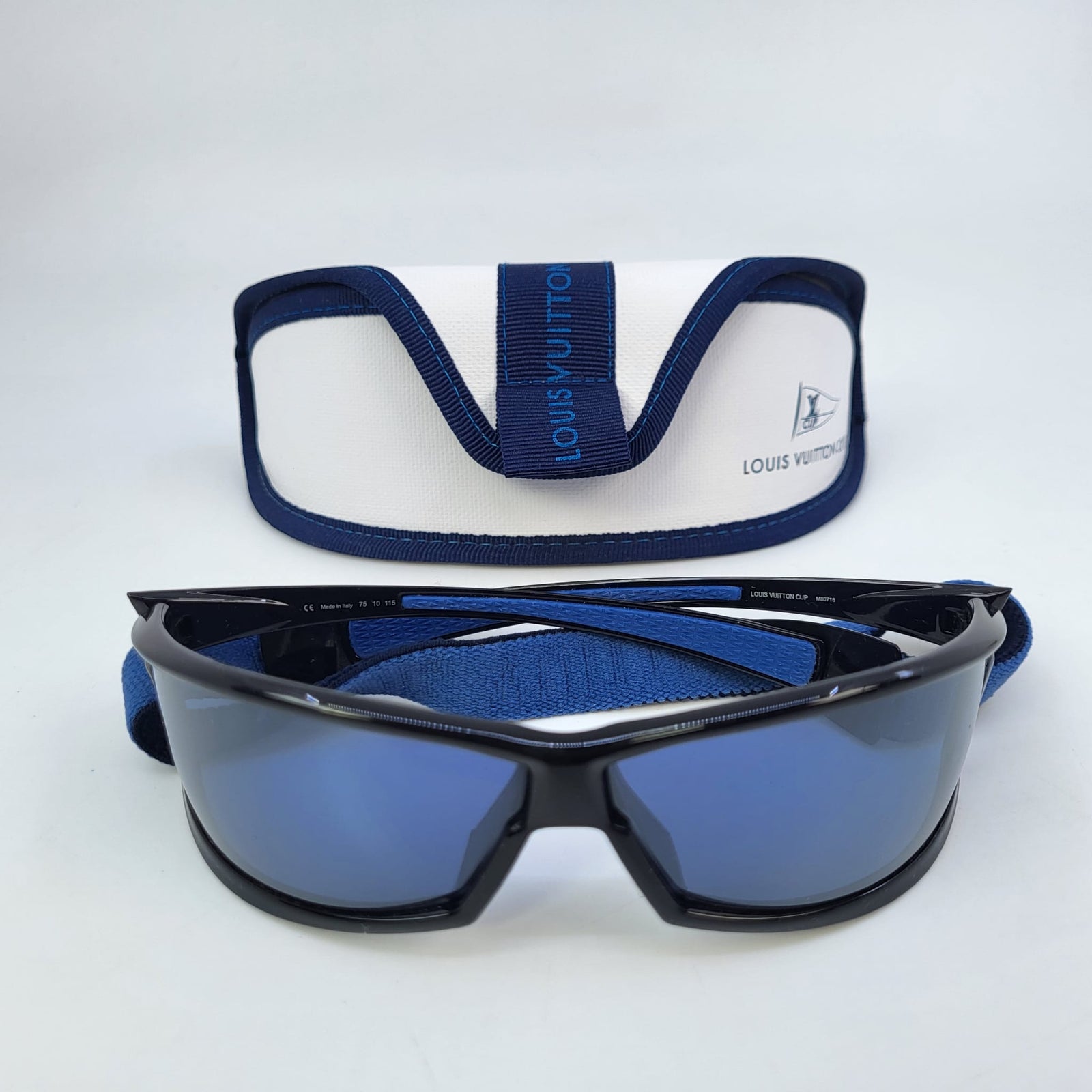 Louis Vuitton Men's Black & Blue Louis Vuitton Cup Sunglasses
