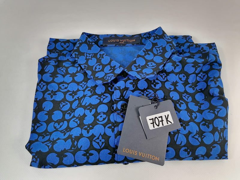 Louis Vuitton - Oxford DNA Shirt Cigarette Pocket - Ocean Blue - Men - Size: M - Luxury