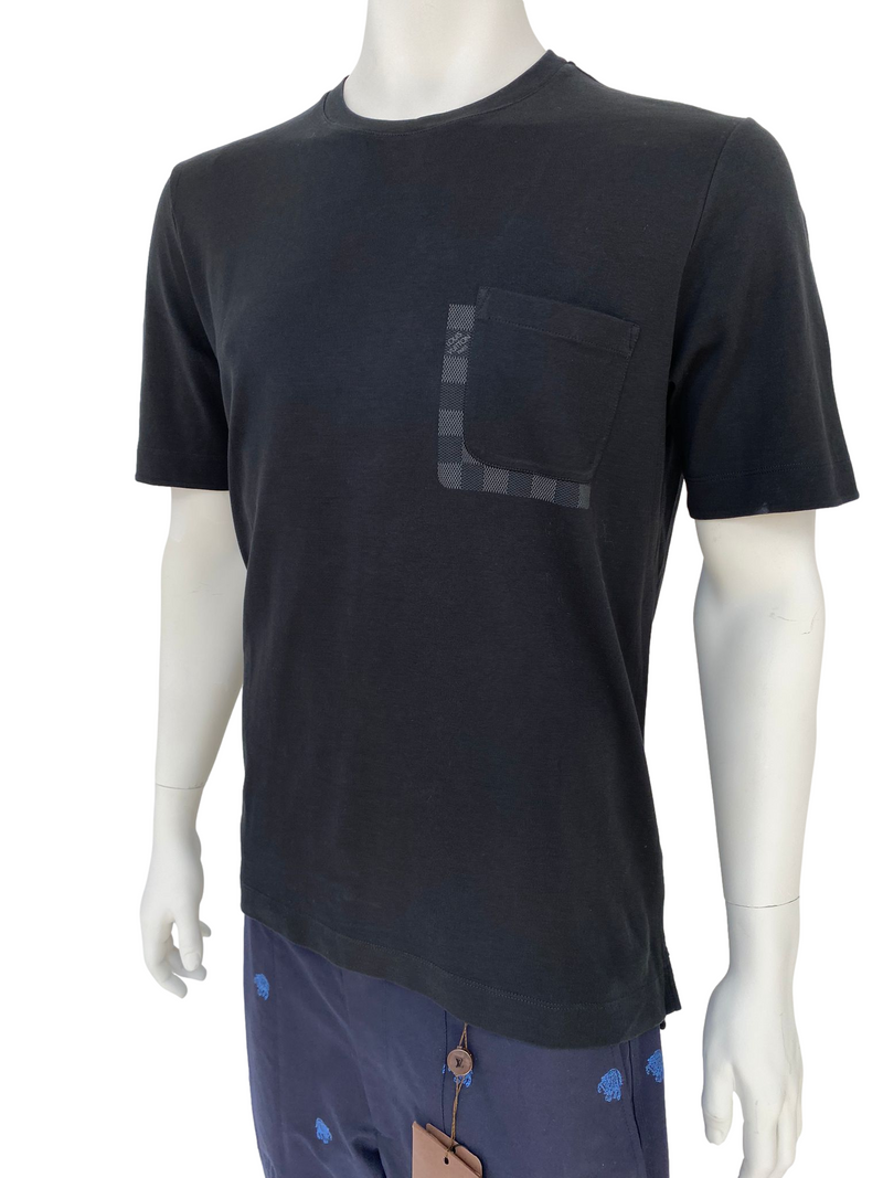Louis Vuitton Black Cotton Damier Pocket Detail Long Sleeve T-Shirt XXL Louis  Vuitton