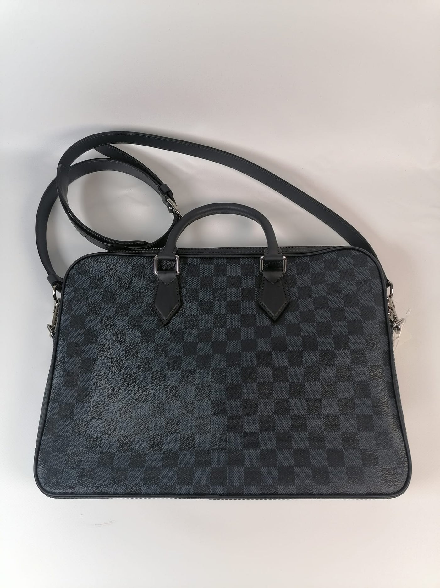 Louis Vuitton Damier Cobalt Canvas Dandy MM Briefcase Bag