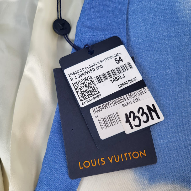 Louis Vuitton Louis Vuitton Embossed Three-Button Clouds Jacket