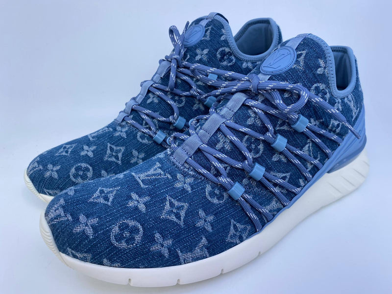 100% Original Mens Louis Vuitton Fastlane Denim Blue Monogram Sneaker,  Men's Fashion, Footwear, Sneakers on Carousell