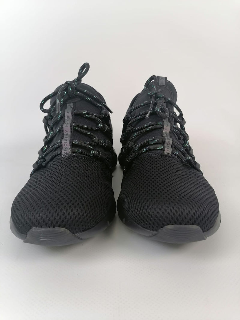 Louis Vuitton // Black Damier Infini Fastlane Sneakers – VSP