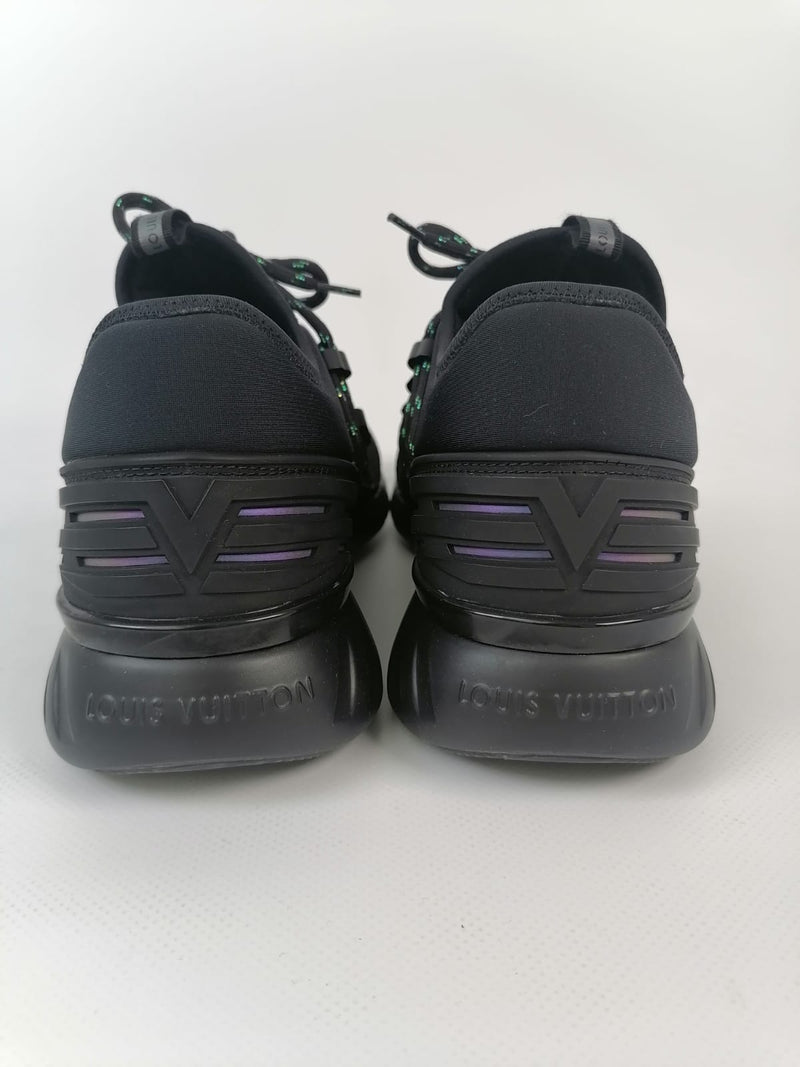 Louis Vuitton US Men's 7 Black Fastlane Sneaker Trainer Mesh Sock Shoe  Nylon ref.347701 - Joli Closet