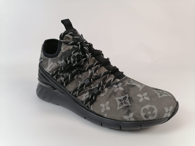 Louis Vuitton Black Monogram Denim Fastlane Sneaker – Luxuria & Co.