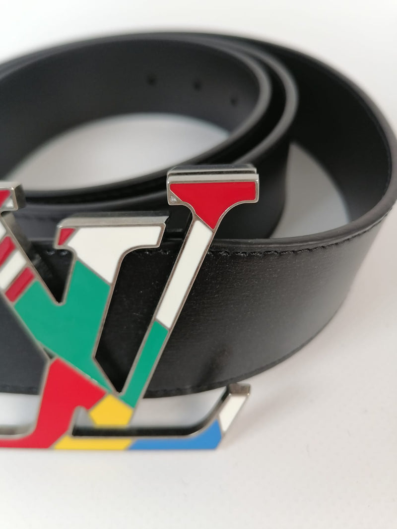 black and red louis vuitton belt