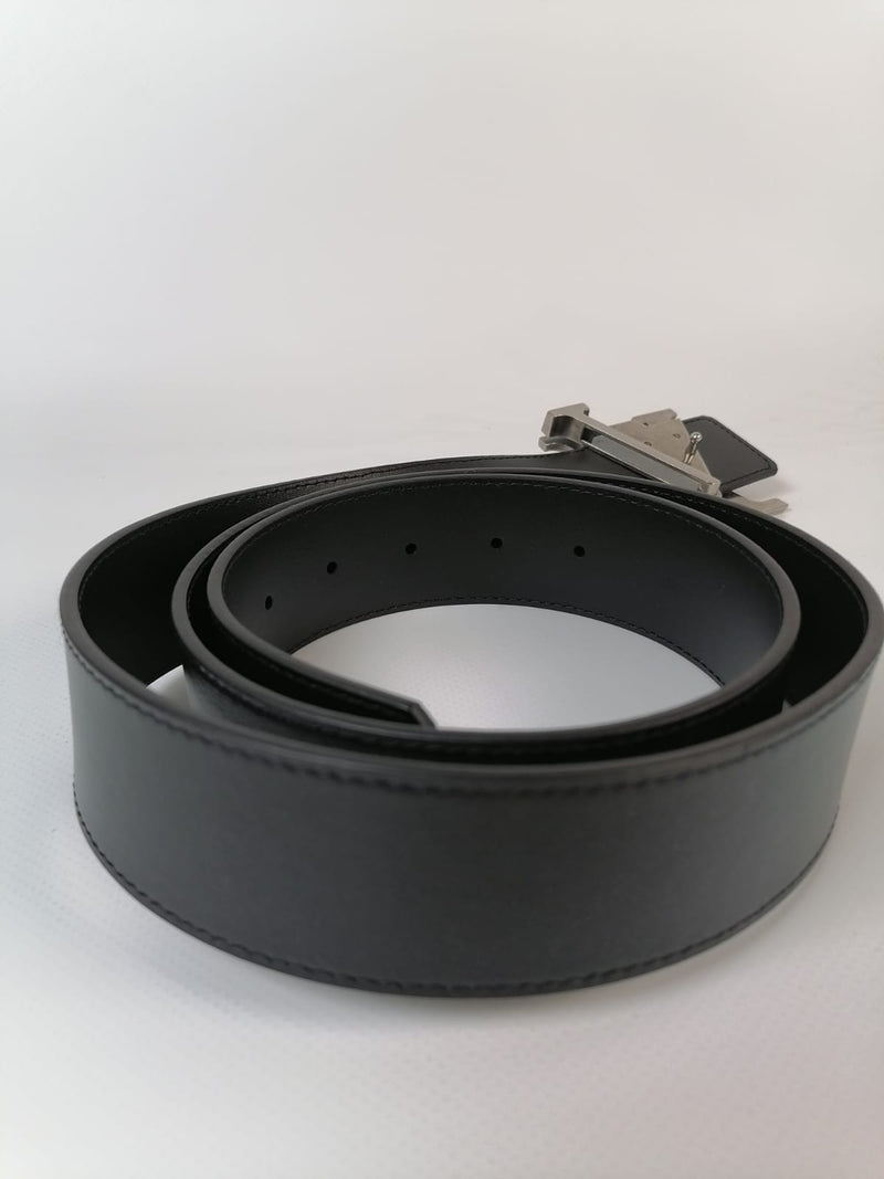 Leather belt Louis Vuitton Black size XL International in Leather