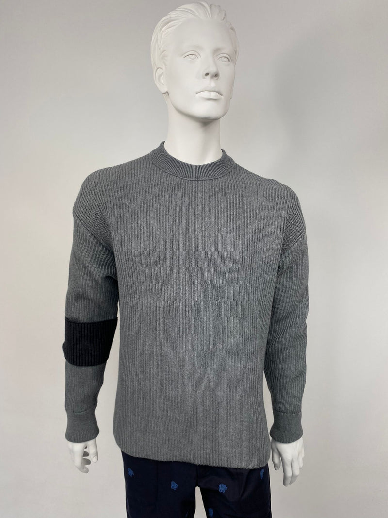 Louis Vuitton Men's Gray Wool Studio Jacquard Crewneck – Luxuria
