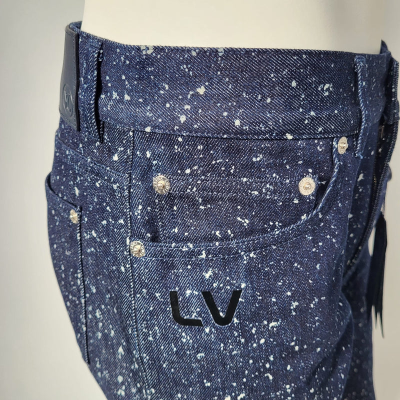 Louis Vuitton Bleached Denim Jeans Blue. Size 38