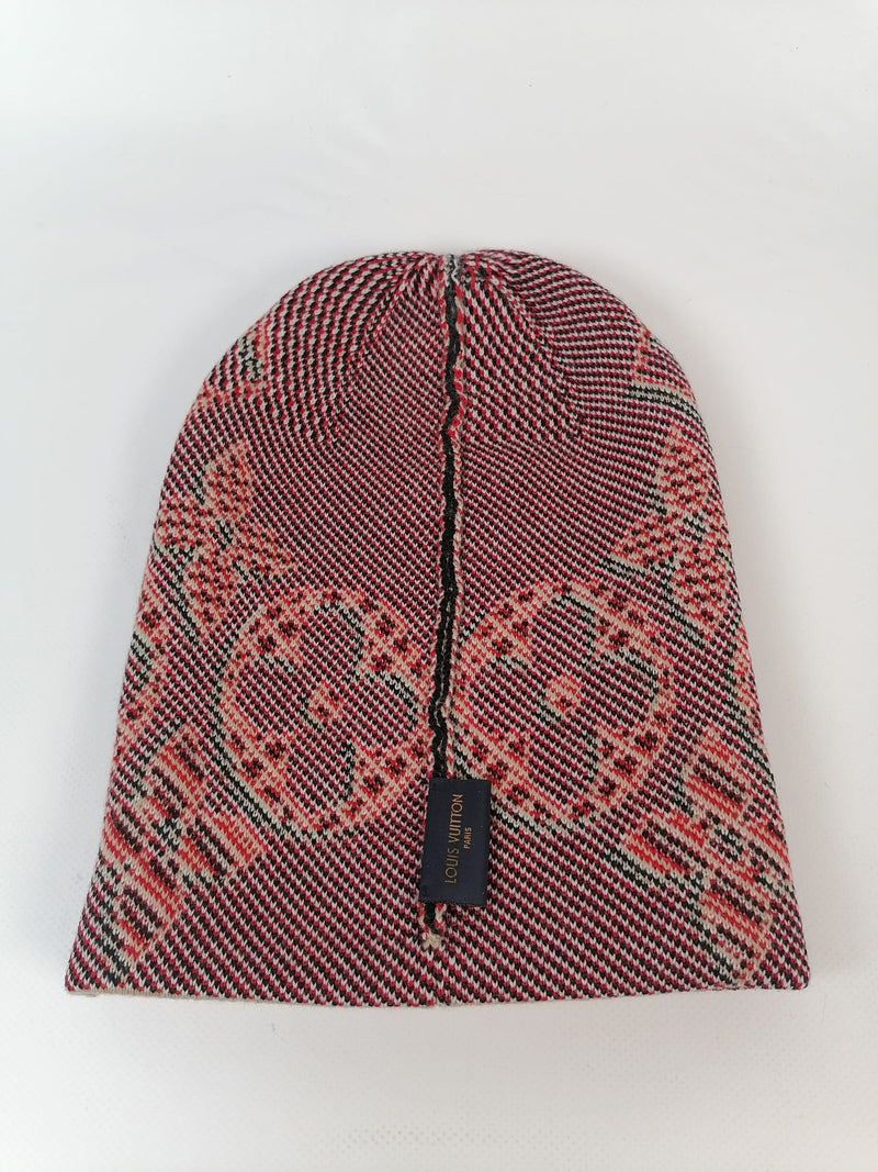LOUIS VUITTON Hat Cap Monogram 100% Wool Color Monogram Size Medium Fall/ Winter