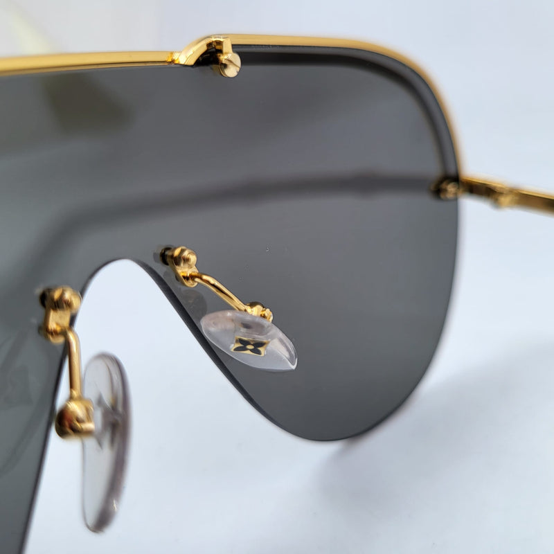 Louis Vuitton Gone Girl W Women's Gold Shield Sunglasses Z1230W