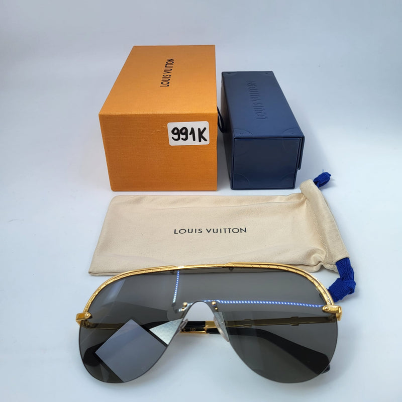 Louis Vuitton Gone Girl W Women's Gold Shield Sunglasses