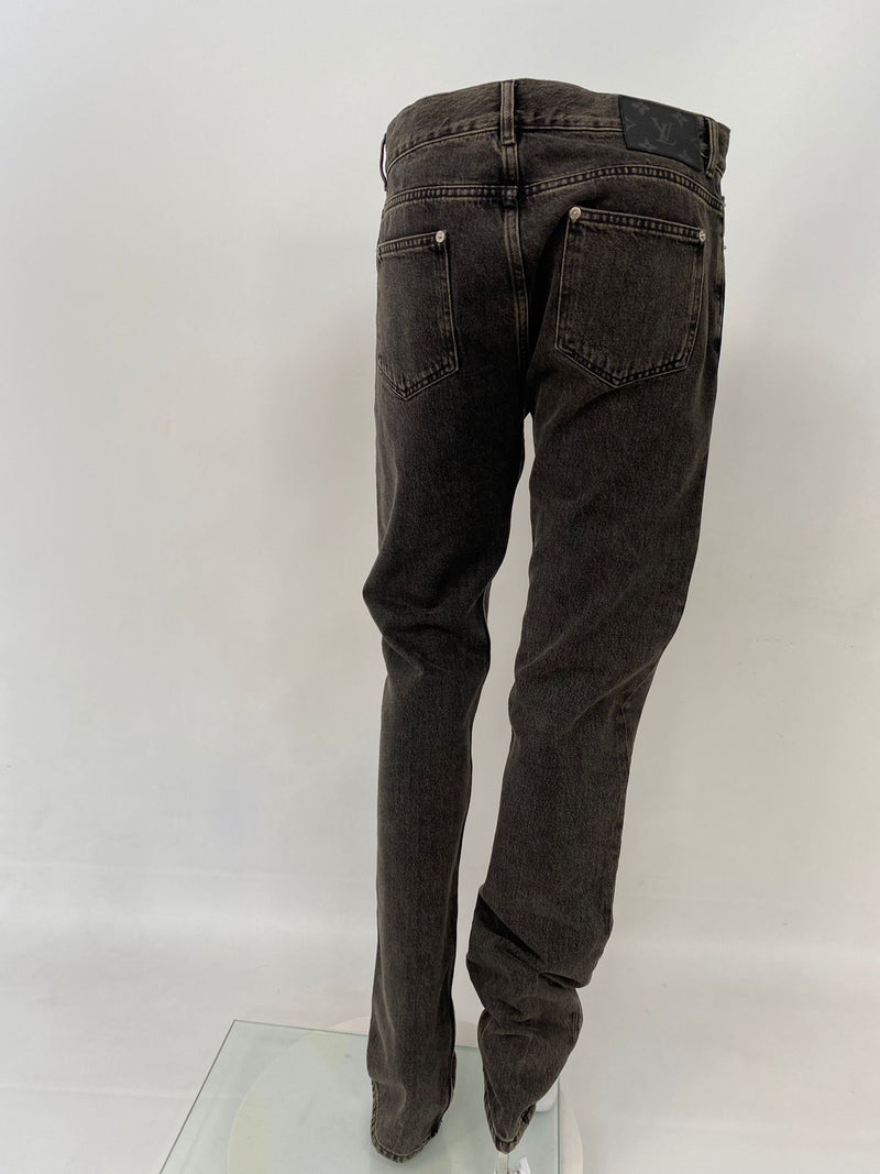 Gray Washed Slim Jeans