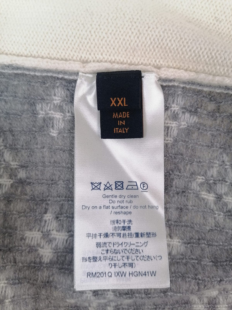 Louis Vuitton Men's Half And Half Monogram Crewneck Sweater Cashmere Blend  Black 2175621