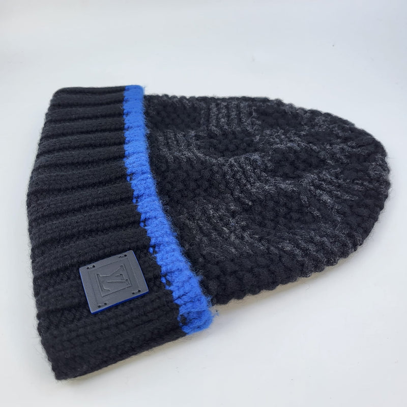 Louis Vuitton Cashmere Damier Knit Beanie - Blue Hats, Accessories