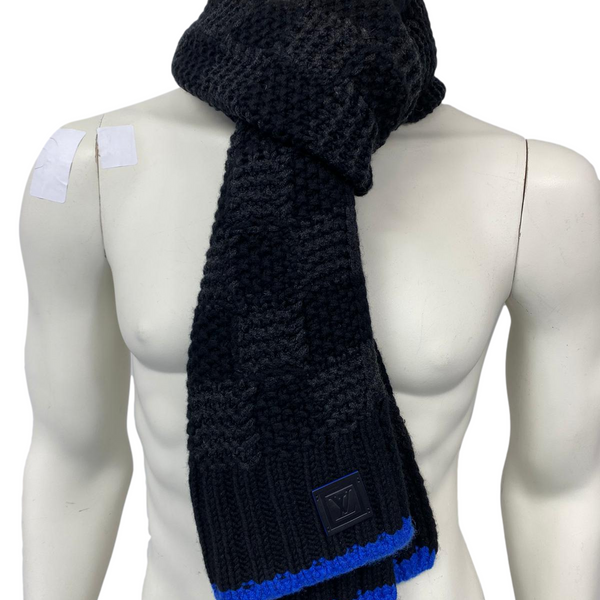 Louis Vuitton Men's Anthracite Wool LV Split Scarf – Luxuria & Co.