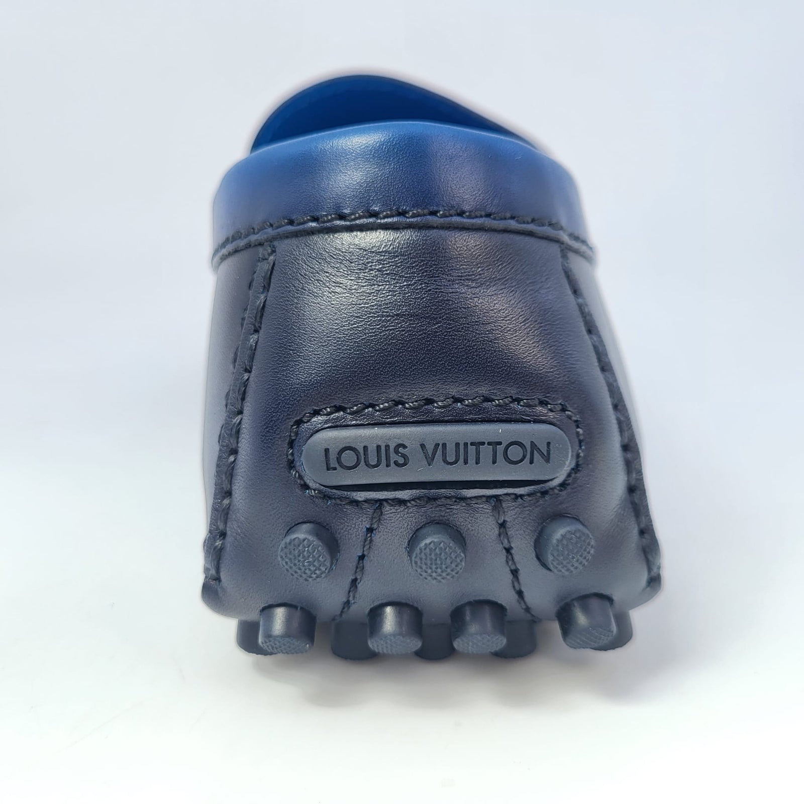 Louis Vuitton Men's Blue Leather Hockenheim Moccasin – Luxuria & Co.