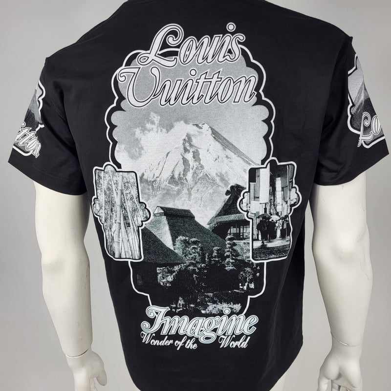 LOUIS VUITTON holy mountain Apparel Tops Short sleeve T-shirt cotton Black