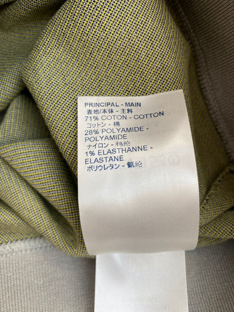 Louis Vuitton Men's XL Grey x Yellow Gravity Raglan Zip Sweater 928lv70