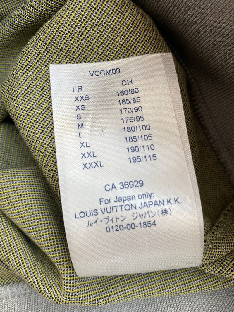 Louis Vuitton Men's Gray Cotton Jacquard Gravity Raglan Half Zip Sweater –  Luxuria & Co.