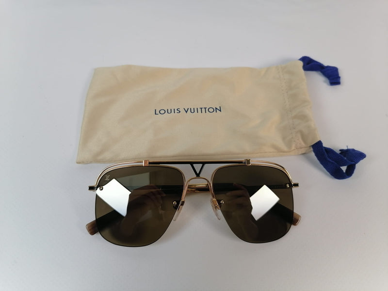 Louis Vuitton Men's Gold Aviator LV Boarding Gun W Z2335W