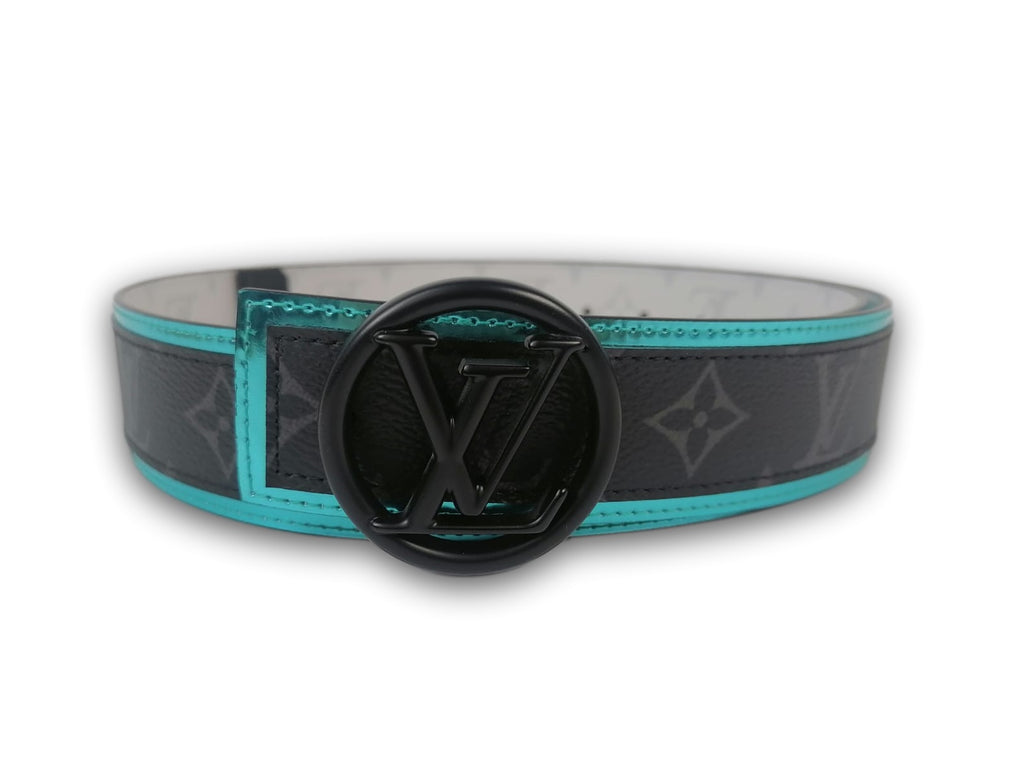 LV Circle leather belt