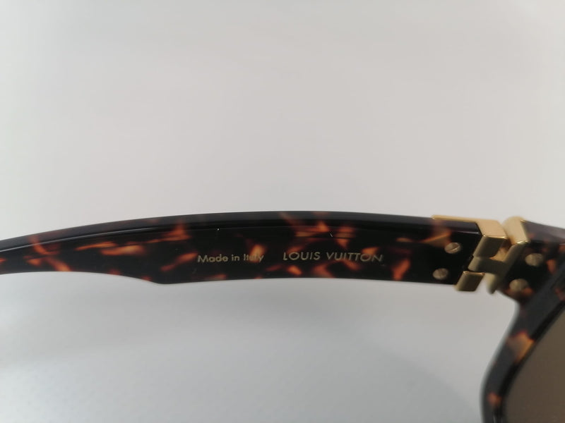 LOUIS VUITTON Z1193E Brown Tortoise LV Match Sunglasses - ShopperBoard