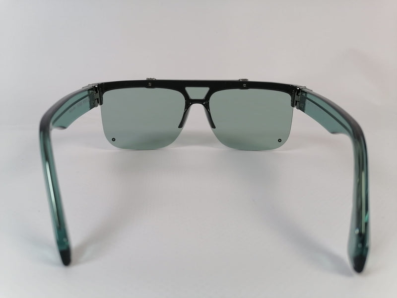 Louis Vuitton Men's Graphite Green LV Show Sunglasses Z1195W – Luxuria & Co.