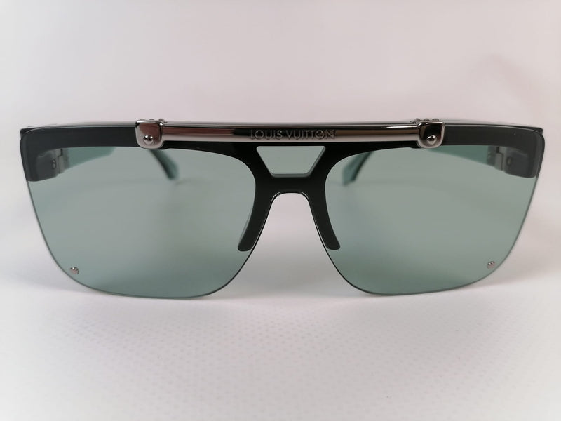 Credential kat stil Louis Vuitton Men's Graphite Green LV Show Sunglasses Z1195W – Luxuria & Co.