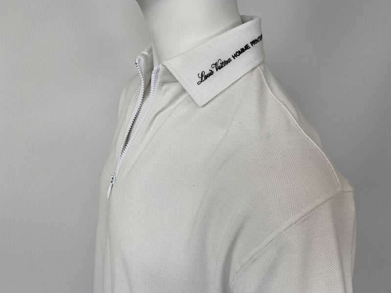 Louis Vuitton White 2019 Plain Rainbow Zip Polo Shirt Xxs