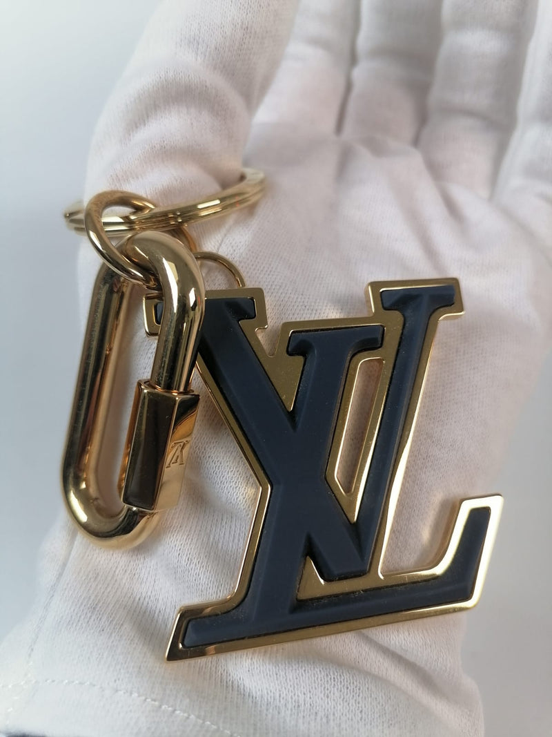 LOUIS VUITTON LV Circle Bag Charm Key Holder Gold