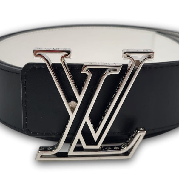 Louis Vuitton Men's Black & White Leather LV Millionaire 40 MM