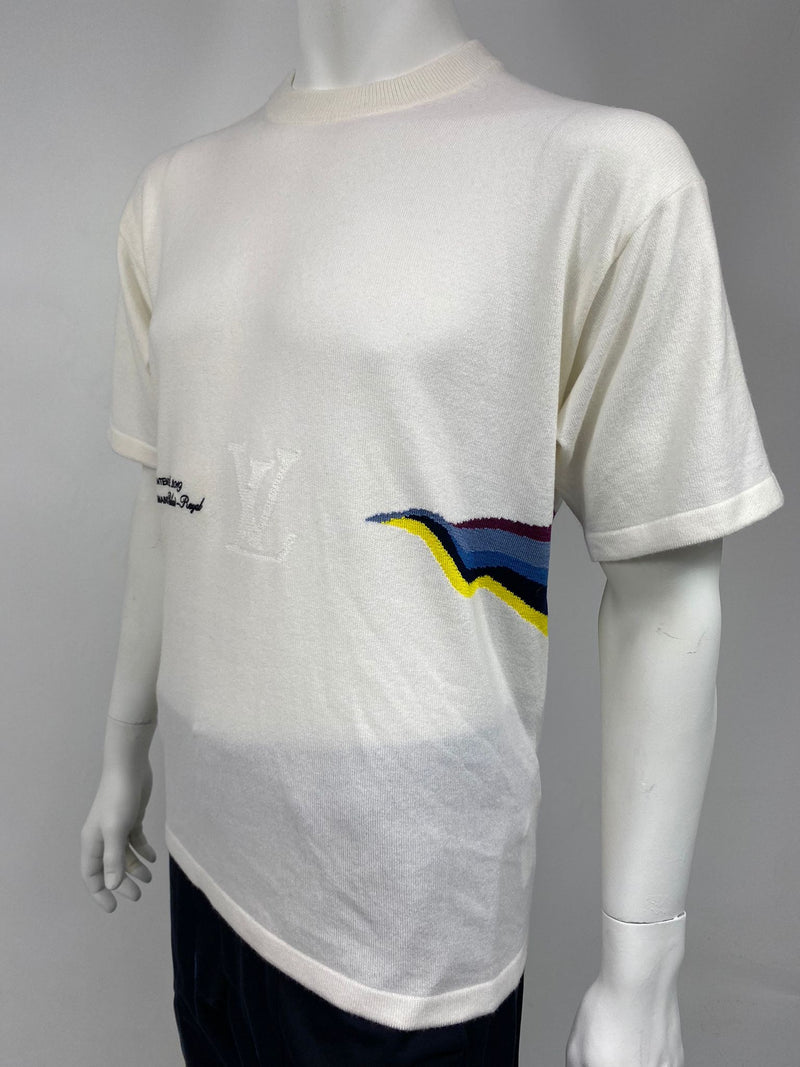 LOUIS VUITTON T-shirt Short sleeve cotton Gray Used Women size S