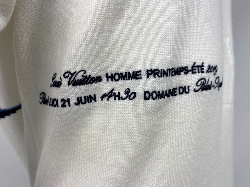 Louis Vuitton Cream Cashmere Plain Rainbow Crewneck T-Shirt L at 1stDibs