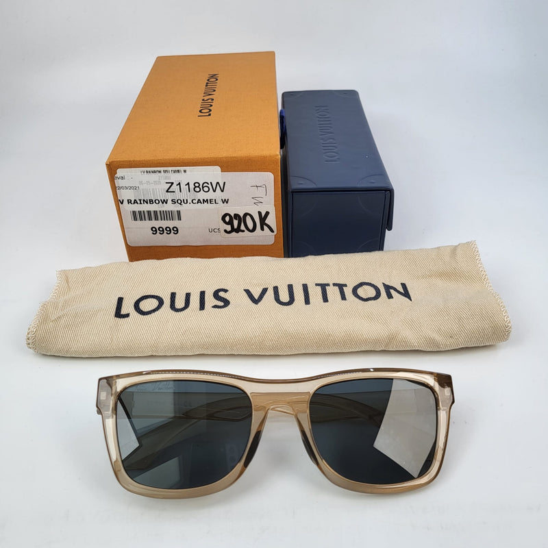 Louis Vuitton Men's LV Rainbow Square Camel E Sunglasses Z1186E – Luxuria &  Co.