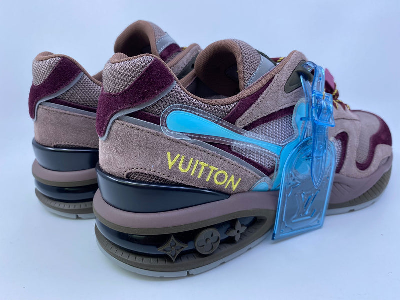 Louis Vuitton Men's Purple Blue Mesh & Leather LV Trail Sneaker