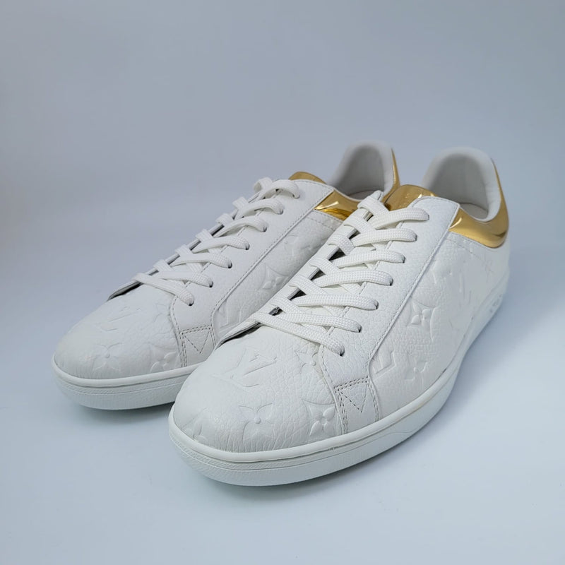Louis Vuitton White Leather Luxembourg Sneakers Size 42 Louis
