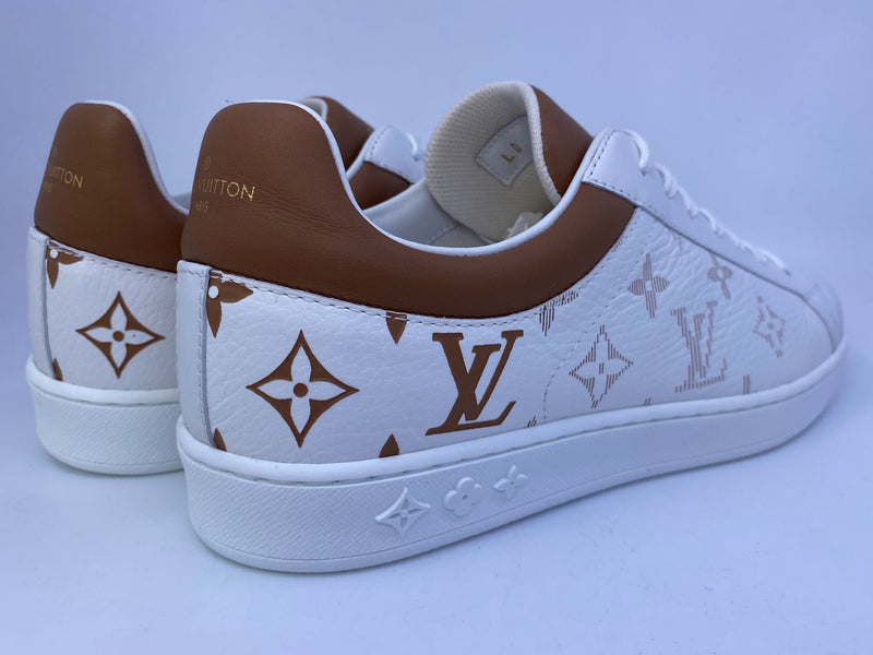 Louis Vuitton Brown Monogram Front Low Top Sneakers Size 41.5