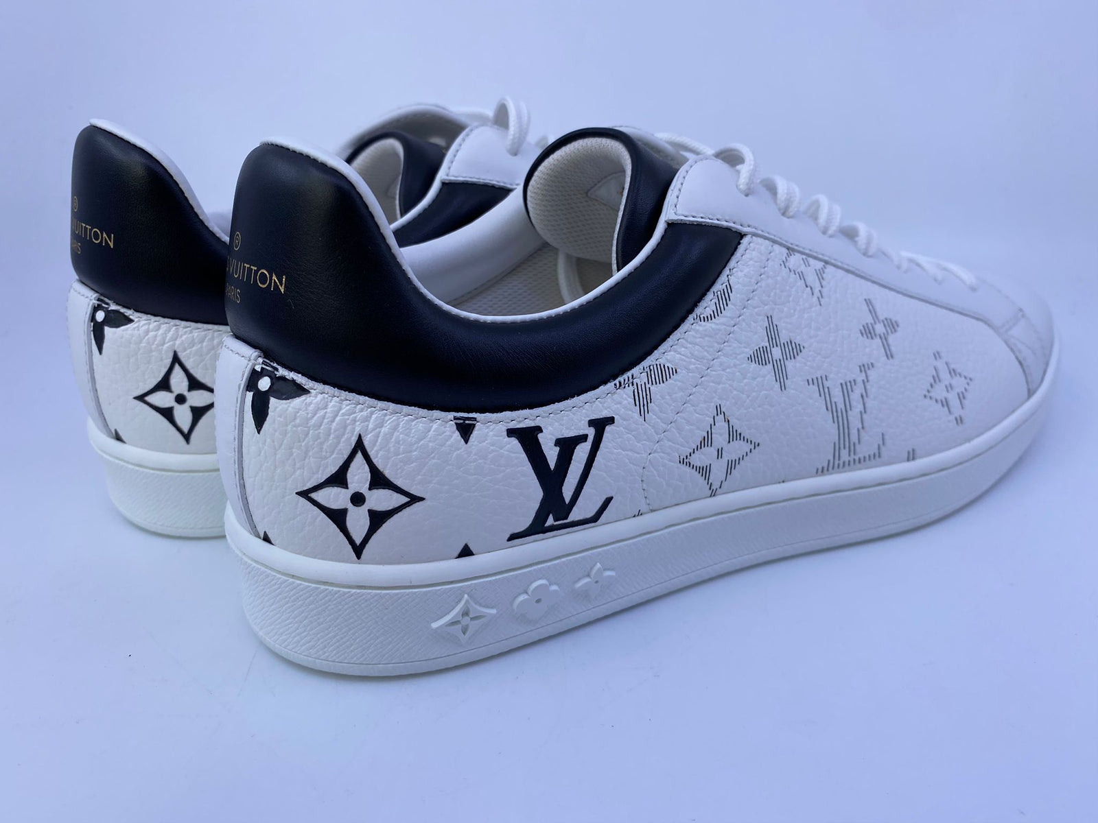 Louis Vuitton Luxembourg Monogram Sneakers 9 (280) 135272415 Louis Vuitton Luxembourg LV Monogram Sneakers White Leather  main image 3