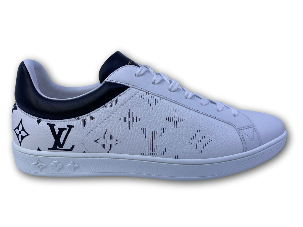 $800 Men's Louis Vuitton White Leather Sneaker Trainers SZ LV 7.5