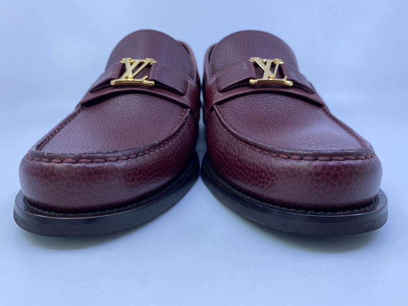 Louis Vuitton Men's Burgundy Leather Major Loafer – Luxuria & Co.
