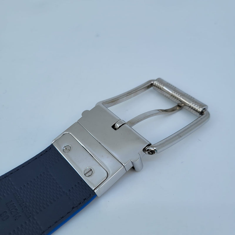 Louis Vuitton Damier Graphite M0213U Belt Size 105-42 Fits Up To 38