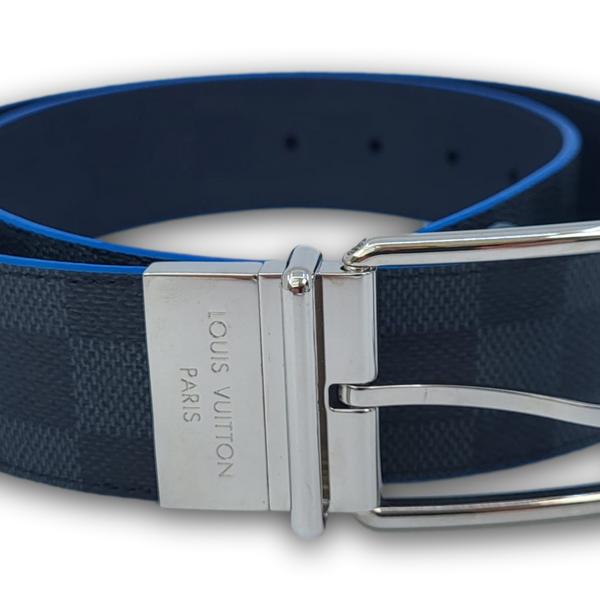 Louis Vuitton 90/36 Reversible Damier Graphite Slender Belt